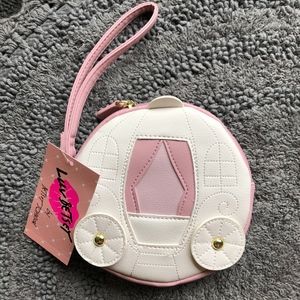 Betsey Johnson Pink Carriage Wristlet